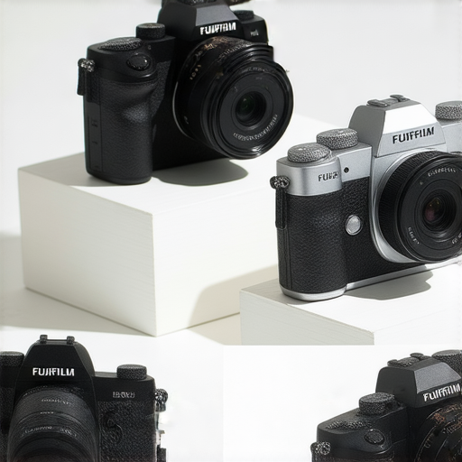 Fujifilm相機展示不同型號與即影即有相機，適合攝影愛好者的最佳選擇與入門推薦，強調產品設計與拍攝效果，呈現色彩豐富的照片示範。