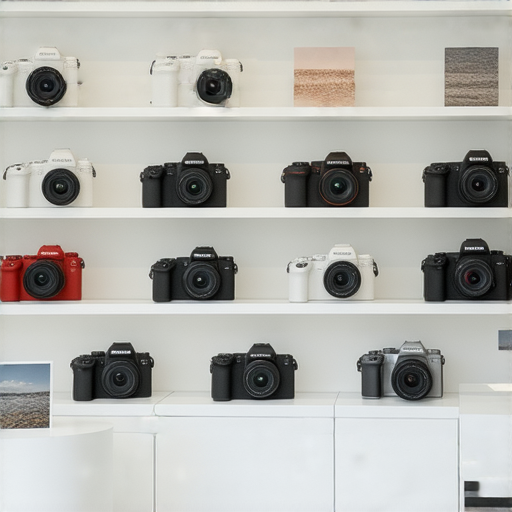 Fujifilm相機展示，專業服務環境，捕捉即影即有的魅力，吸引攝影愛好者立刻探索，提供多款推薦相機，展現攝影藝術的精彩瞬間。