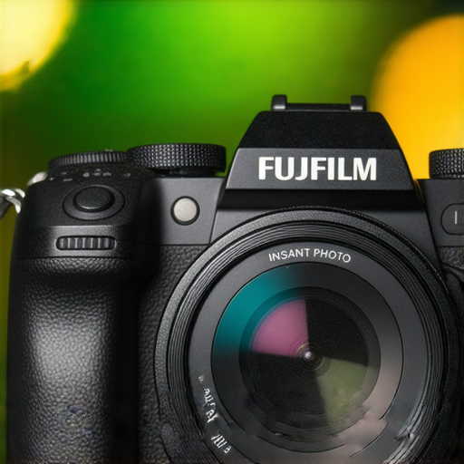 Fujifilm相機展示，強調其即影即有的魅力與優質功能，並介紹專業服務，幫助攝影愛好者提升拍攝技巧，成為拍攝高手。