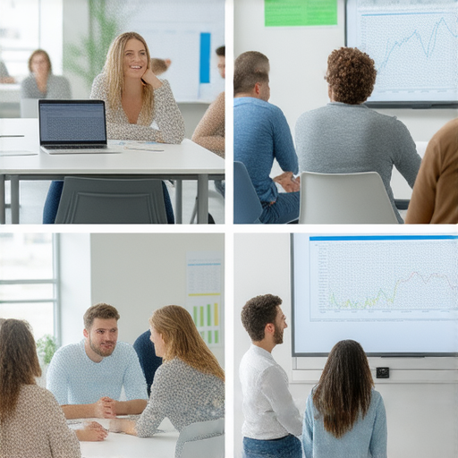 提升職場競爭力的商業英語及商務英語課程介紹圖片，展示學員在互動學習中，提高英語溝通技巧與商業知識，適合各行業專業人士報名參加。