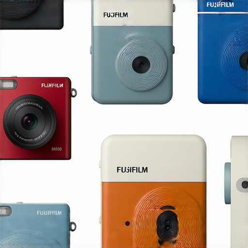 即影即有相機的不同型號展示，聚焦於Fujifilm品牌的特點與魅力，包含入門技巧的圖解，適合攝影愛好者探索即影即有相機的魅力與使用方法。