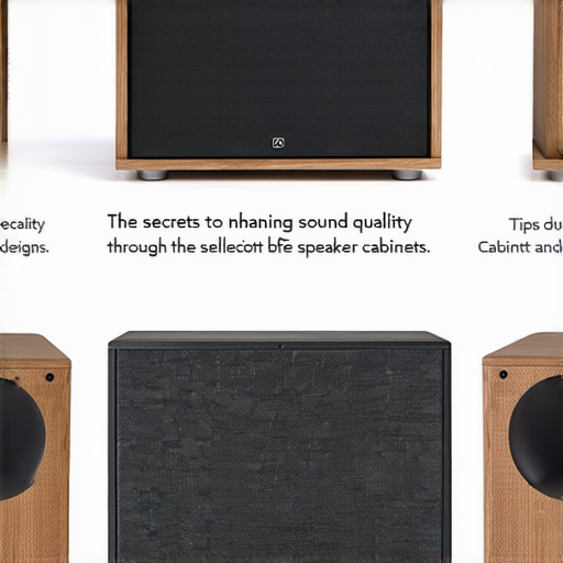 提升音質的秘密武器圖片，展示選擇合適音響箱的技巧，包括音響箱設計、材質，以及如何提升聲音效果，讓您享受更高品質的音樂體驗。