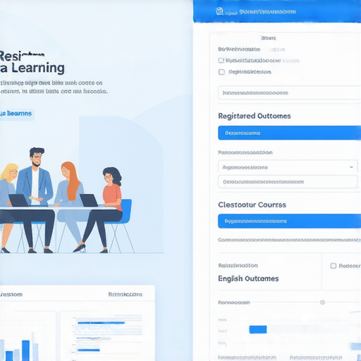 提升商業英語能力的課程報名畫面，展示學員參與商務英語課程的情景，強調學習成果與交流技巧的提升，適合各行各業人士。