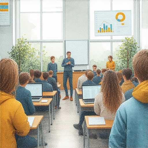 提升職場競爭力的商業英語與商務英語課程推薦圖片，展示學生學習英語的情景，強調課程內容與實用技能結合，助於職場成功。