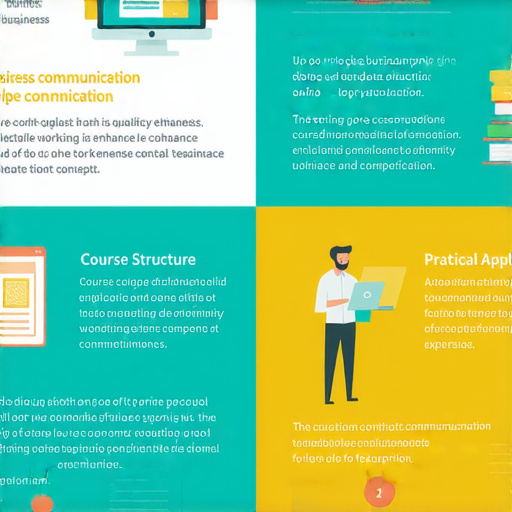 提升職場競爭力的商業英語課程與商務英語課程解析圖，展示學習內容、課程架構及實際應用技巧，幫助學員理解商業溝通與專業表達的重要性。