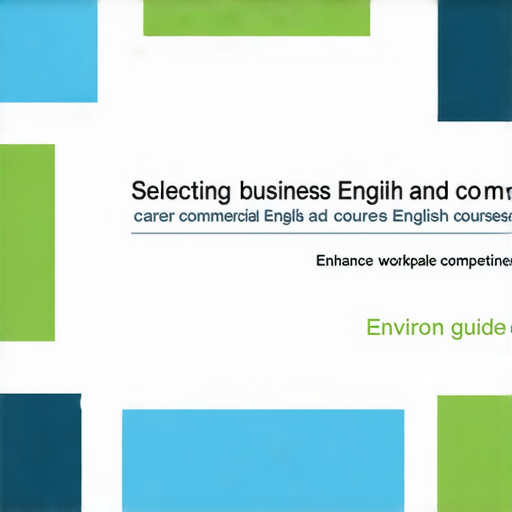 提升職場競爭力的商業英語與商務英語課程選擇指南的封面圖片，展示多樣化課程介紹，強調提升英語能力與商業技巧的重要性，適合希望在職場中更具競爭力的人士。