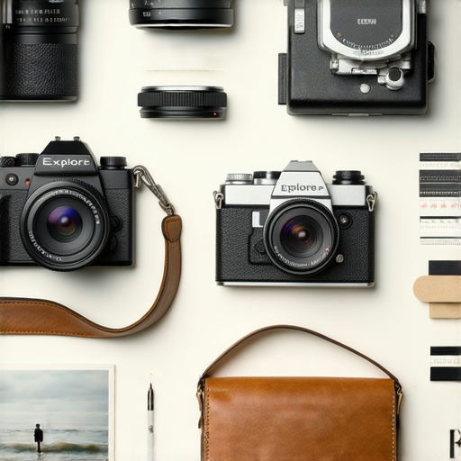 探索相機推薦與入門技巧的圖片，展示即影即有與菲林相機，捕捉懷舊魅力與獨特風格，鼓勵攝影愛好者學習使用這些攝影工具，提升創意表達。
