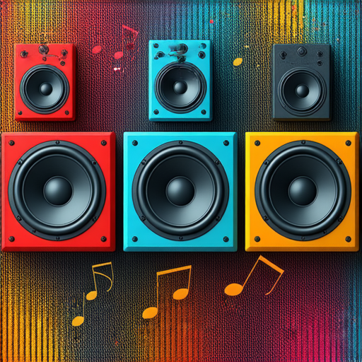 探索音響箱的魔力，專業服務提升音樂體驗的圖片，展示各種音響箱與音樂元素的融合，吸引音樂愛好者點擊了解更多資訊，讓聲音更動人。