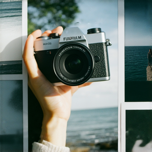 Fujifilm相機推薦即影即有的魅力與入門技巧示意圖，展示相機拍攝的瞬間畫面，展現清晰生動的顏色，鼓勵攝影愛好者體驗即時拍立得的樂趣與創造潛力。