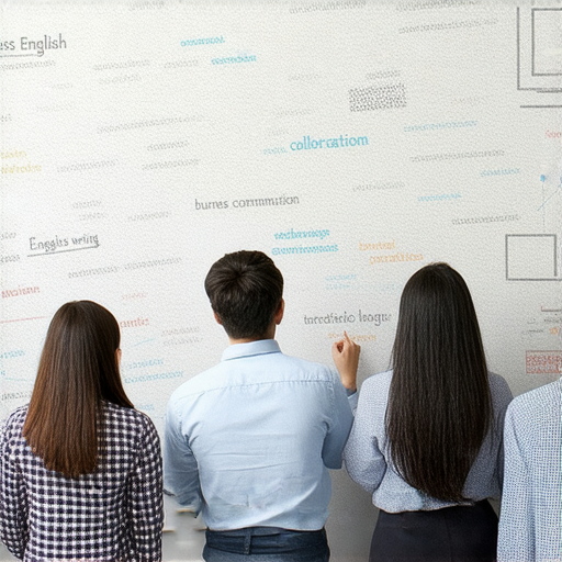 提升職場競爭力的商業英語課程與商務英語課程介紹，圖片顯示學員在課堂上積極互動，學習實用的商業英語技巧，注重提升口語表達和商業寫作能力。