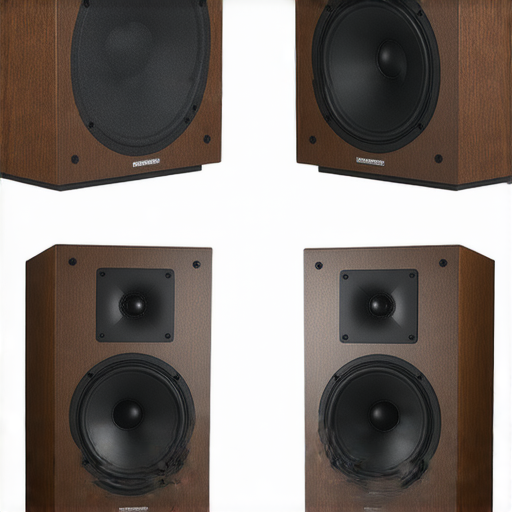 選擇合適的音響箱提升音樂享受體驗的圖片展示各種音響箱及其在家庭或專業環境中的擺放情況，強調音響箱的重要性和音質的提升。