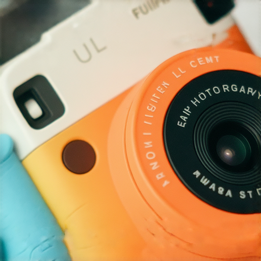 Fujifilm即影即有相機特寫，展示其獨特設計與色彩，捕捉瞬間的魅力，讓您的珍貴回憶隨時隨地即時印出，體驗攝影的樂趣與美好時刻。