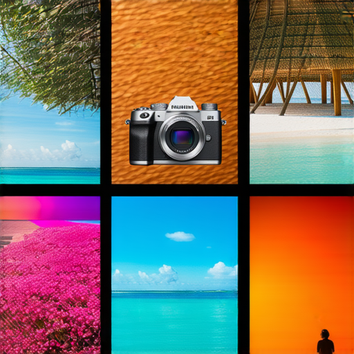 探索無限可能的Fujifilm相機展示，色彩鮮豔的相片展現回憶的生動瞬間，吸引攝影愛好者立即開始拍攝之旅，感受創作的樂趣與美好。