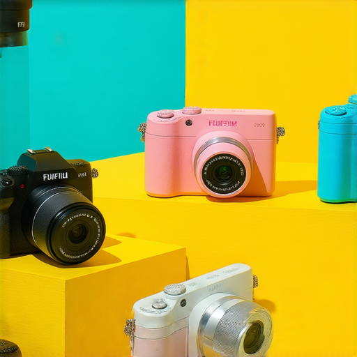 Fujifilm相機展示，突出即影即有的魅力，顯示各款相機特徵，啟發創意攝影，幫助攝影愛好者拍出獨特風格，探索攝影的無限可能。