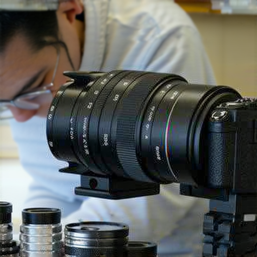 深水埗專業相機維修服務，展示高端技術及維修過程，圖中顯示專業維修人員專注於相機部件，吸引對旺角攝影愛好者的關注，了解獨家服務。