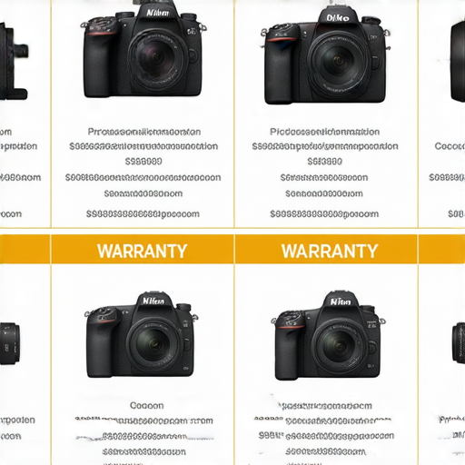 在香港購買Nikon相機的價格標籤和保養資訊展示圖片，內容包括各型號相機的價格範圍及相應的保養計劃選項，值得參考的購買指南和後續服務細節。