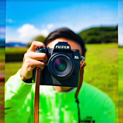 探索Fujifilm相機的魔力，一位攝影師在自然中使用即影即有的相機捕捉美麗瞬間，展現攝影之旅的無限可能性，充滿創意與靈感。