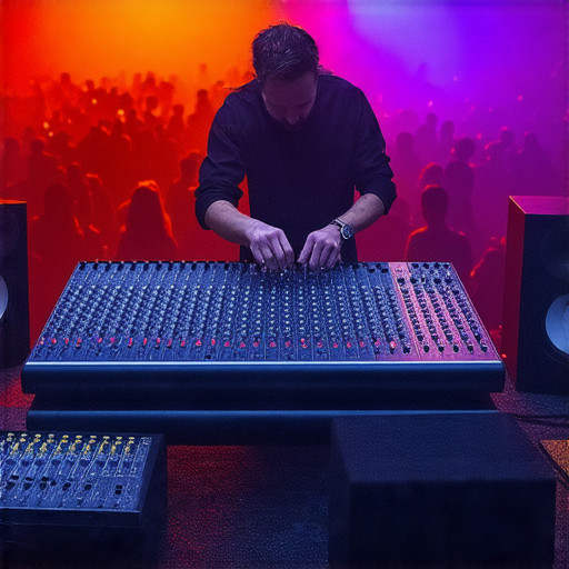 揭開音響箱的神秘面紗，專家正在調整設備以提升音質，展示音響技術的專業服務，吸引音樂愛好者探索完美音質的可能性。