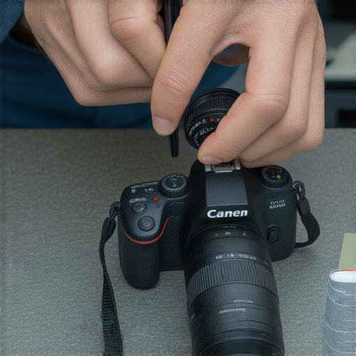 香港專業相機維修服務推薦，包含深水埗、旺角、屯門等地點，展示高品質相機維修檢查過程，顯示技術人員專注於相機維修細節，提供專業解決方案。