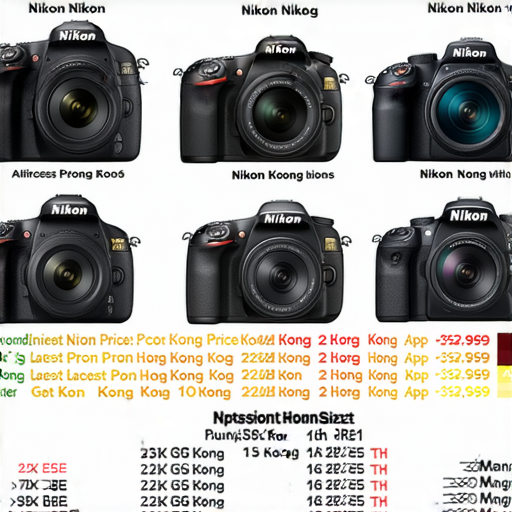 香港Nikon相機價格與購買資訊全攻略的精美圖片，展示各型號相機及其價格標籤，內容涵蓋最新優惠資訊與購買渠道，適合攝影愛好者參考與比較。