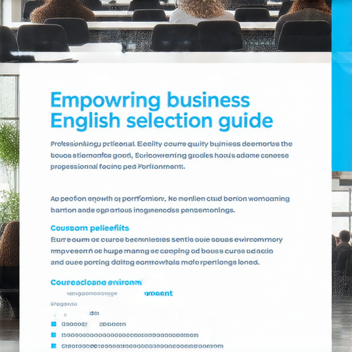 提升職場競爭力的商業英語課程與商務英語課程選擇指南，幫助學習者選擇適合的課程，增強英語能力，提升職場表現，提升專業形象的學習資源。
