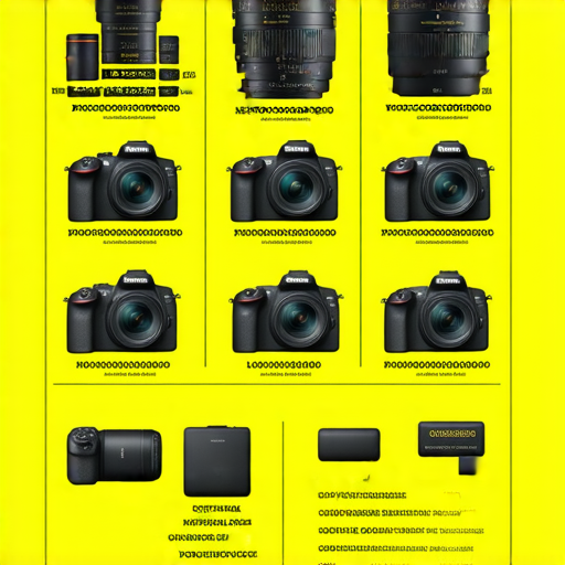 香港Nikon相機價格全解析圖，展示精選鏡頭與電池，並介紹專業保養服務。圖中包含各型號相機、鏡頭、電池及保養資訊，吸引攝影愛好者探索購買選擇。