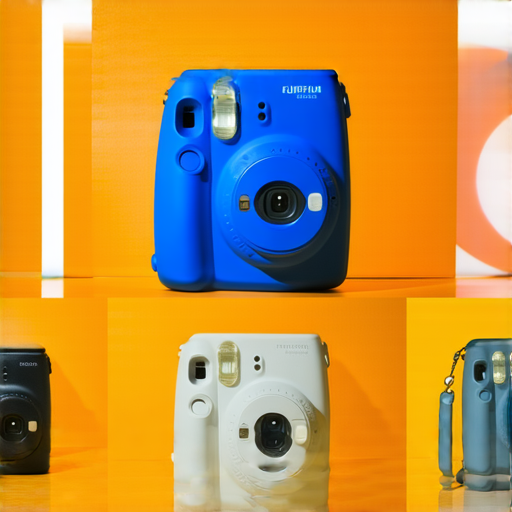 Fujifilm即影即有相機展示，呈現多種拍攝場景與時尚設計，突顯其輕便性與創意，讓拍攝體驗更為便捷且有趣，適合各類攝影愛好者。