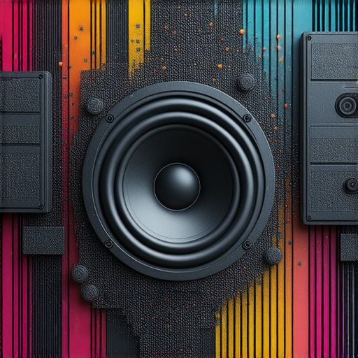 展示音響箱內部結構與專業音效設備的圖片，強調音響技術如何激發創意與音樂製作，邀請用戶了解服務細節。