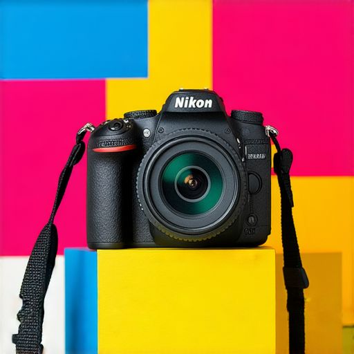 Nikon相機展示於香港的專業店，背景為優惠標示，突顯獨家價格與專業服務，吸引喜愛攝影的消費者探索更多優惠與資訊。