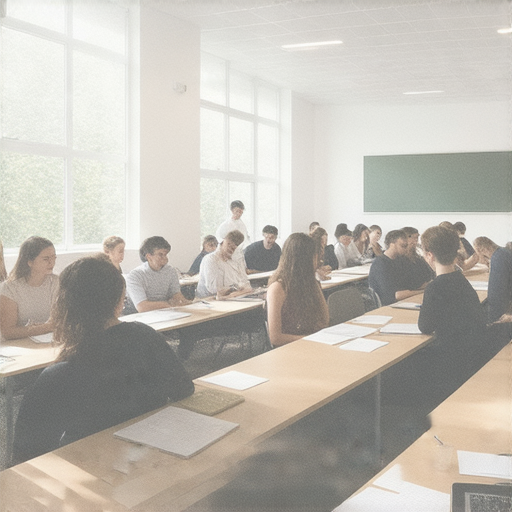 提升商業英語能力的高效商務英語課程介紹，課堂上學生專注學習，教師提供指導，桌上有筆記本和電腦，適合希望加強英語溝通技巧的專業人士。