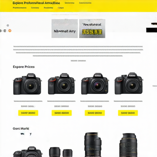 探索香港最低價Nikon相機與鏡頭的圖片，展示各式相機型號及鏡頭，提供專業保養和水貨購買秘訣，吸引攝影愛好者了解最新優惠及產品資訊。