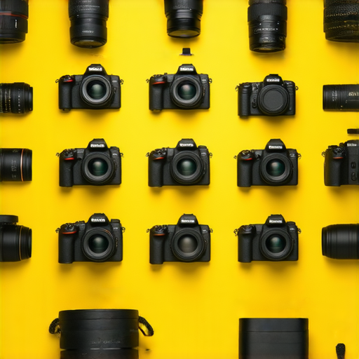 香港Nikon相機價格與購買指南的圖片，展示不同型號Nikon相機及其配件，包括鏡頭和電池，提供選擇與保養建議，幫助攝影愛好者了解市場動態與產品選擇。