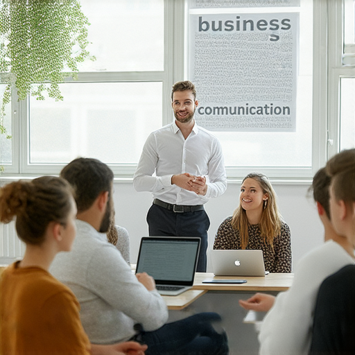 提升商業英語能力的最佳商務英語課程推薦，展示多位學員在課堂上學習商務英語，老師提供指導，學習氛圍熱烈，適合希望增強商業英語溝通技巧的人士。