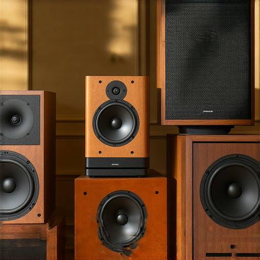 提升音質的必備良伴，展示各種音響箱的圖片，強調選擇合適音響箱的重要性，音響設備與音質提升的關聯，讓音樂欣賞體驗更完美。