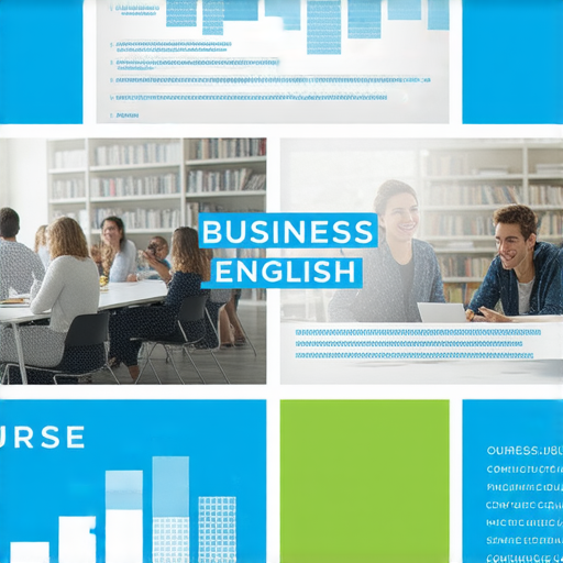 提升職場競爭力的商業英語課程和商務英語課程選擇指南的圖片展示了多種英語課程選項，強調了商業溝通技巧與職場應用的重要性，幫助學員提升職場競爭力。