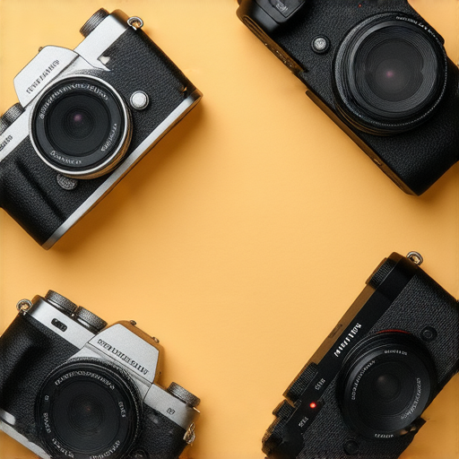 Fujifilm 相機展示，五款推薦模型圍繞在一起，背景為攝影靈感主題，上方有探索即影即有的字樣，展現攝影愛好者熱情與創意的氛圍。