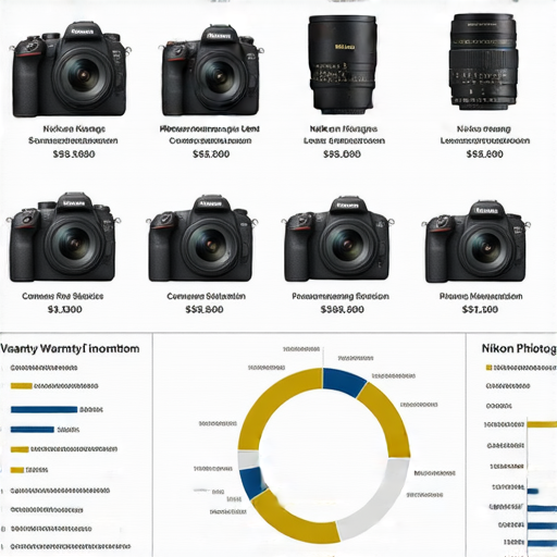 在香港購買Nikon相機與鏡頭的價格與保養資訊分析圖，展示不同型號價格、保養服務及消費者評價，幫助用戶了解市場動態與選購建議。