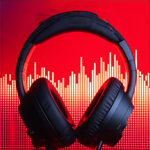 Beats耳機特寫，展現其獨特設計與音質細節，強調聆聽體驗的革新，背景為音樂融合的氛圍，讓人感受到音樂的魅力與節奏。