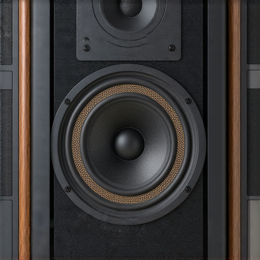 震撼音質的音響箱展示，特寫音響內部結構及技術，強調高品質音效背後的科技秘密，吸引專業服務探索與了解。