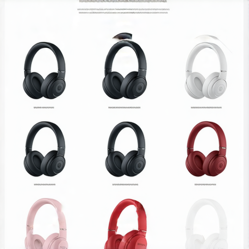 Beats耳機的選擇與使用技巧展示，圖片中包含多款Beats耳機類型，顏色多樣，搭配使用建議，幫助消費者輕鬆掌握耳機選擇與使用要領，提升音質體驗。