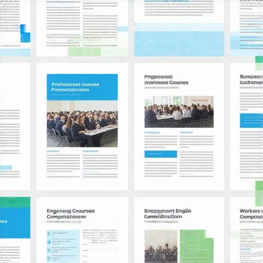 提升職場競爭力的商業英語課程與商務英語課程選擇指南，展示多種課程選項與學習資源，幫助學員提高英語能力與商務交流技巧，適合各級職業人士。