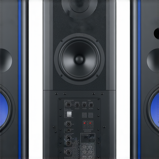 專業音響箱背後的高科技展示，包括音響元件與連接設施，探索尖端技術如何提升音樂體驗，為您打造獨特的聆聽享受，強調專業服務與音質改善。