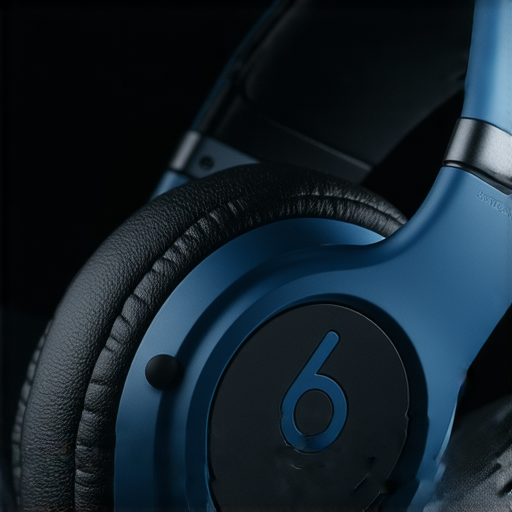 Beats耳機特寫，展示其時尚設計和高品質音效，強調這款耳機為音樂愛好者提供卓越聽覺體驗，完美融合舒適性與潮流風格，適合日常使用與運動。