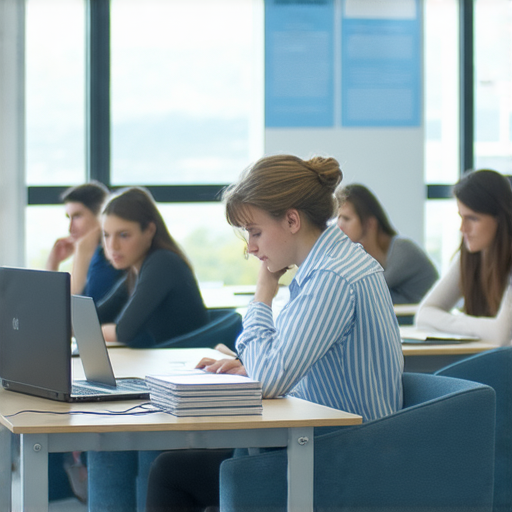 提升您的職場競爭力，選擇商業英語課程與商務英語課程的學習場景，學生專注學習，書本和電腦並用，展現專業職場環境，助您精進英語技能，迎接商業挑戰。