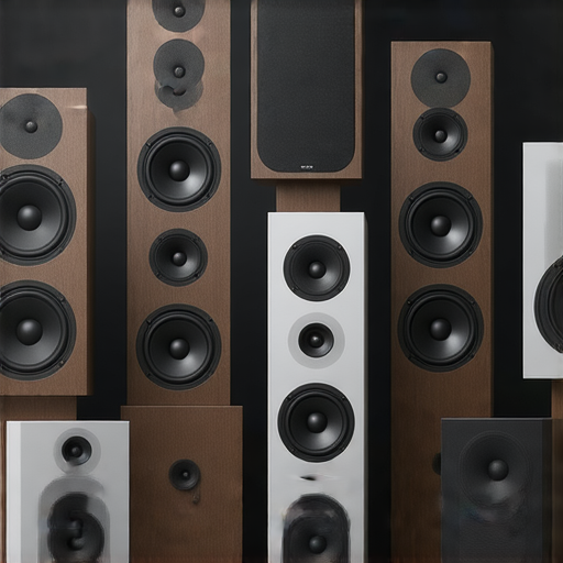 挑選最適合的音響箱展示圖片，展現多款高品質音響箱，幫助提升音樂體驗，強調音效、設計與功能的多樣性，吸引音樂愛好者的目光。