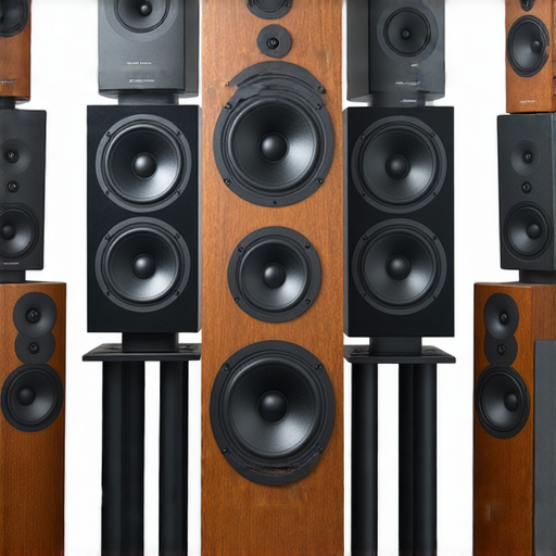 高品質音響箱展示，強調提升音質享受的關鍵因素，適合音響愛好者參考的選購指南，包含多種型號與設計，強調音效清晰度與低音表現。