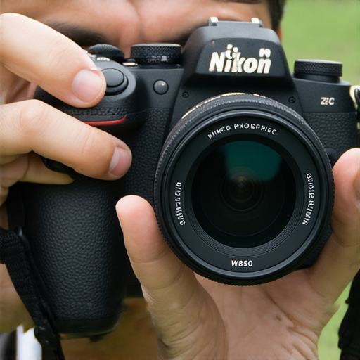 尼康ZFC與W300相機特寫，展示其驚人功能，攝影師在戶外拍攝，藉助新技術探索攝影新境界，專業服務助力攝影創作。