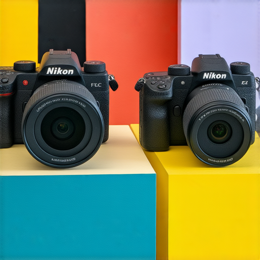 尼康全系列相機展示圖，包括Z fc和W300，展現其獨特設計與功能，改變攝影體驗，適合不同攝影需求，提升創作靈感。