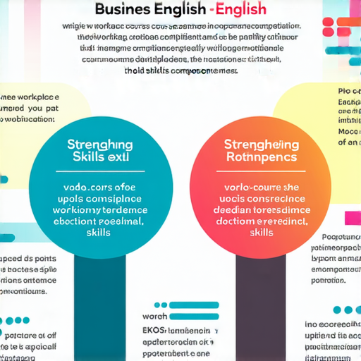 提升職場競爭力的商業英語課程與商務英語課程解析圖，展示課程內容、學習重點和參加者互動，強調在職場中強化英語能力的重要性，為求職者與專業人士提供實用技能。
