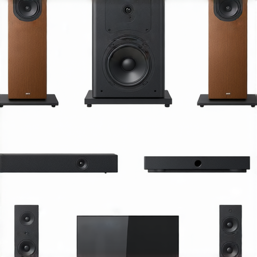 提升音質享受的音響箱選購指南圖片，展示不同類型的音響箱，包括書架型、落地型和無線音響，強調音質、設計與功能，適合音樂愛好者和家庭影院使用。